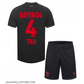 Bayer Leverkusen Jonathan Tah #4 Kotipaita Lapsille 2023-24 Lyhythihainen (+ shortsit)